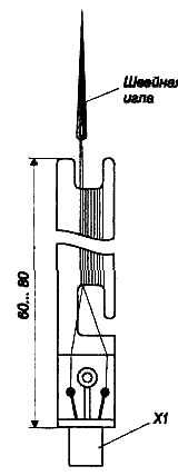 Рис. 85. Шлейф на мотовильце с разъемом